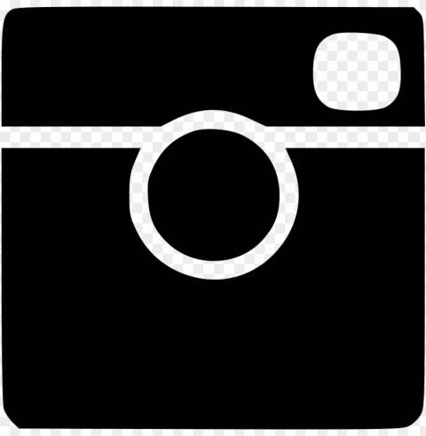 Instagram Icon Black Isolated Character On HighResolution PNG