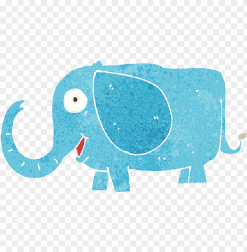 Blue Baby Elephant illustration Transparent PNG images free download