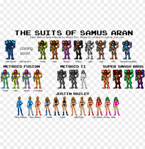 Evolution Of Samus Aran Free PNG transparent images PNG transparent with Clear Background ID 439c7465