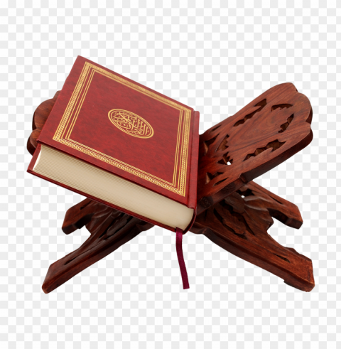hd mushaf قرآن holy quran on a wooden stand holder PNG transparent images bulk