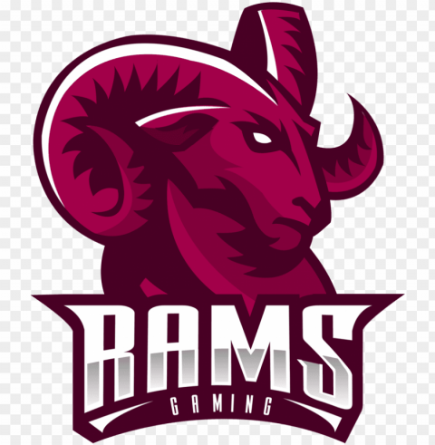 rams logo Isolated Character on Transparent Background PNG