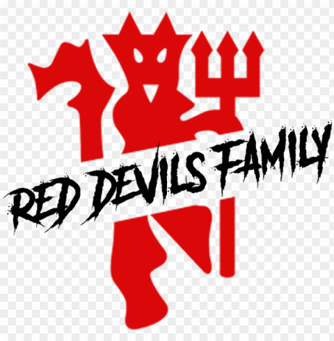 Manchester united red devil logo PNG transparent designs for projects