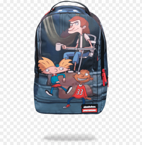 0 - - Sprayground Hey Arnold Backpack PNG With Cutout Background