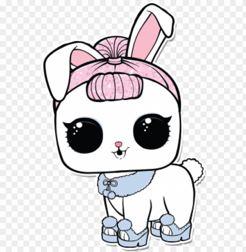 crystal bunny - lol pets coloring pages PNG Isolated Subject with Transparency