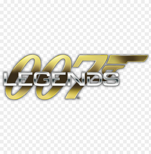 007 legends logo - james bond 007 logo gold PNG with no background required