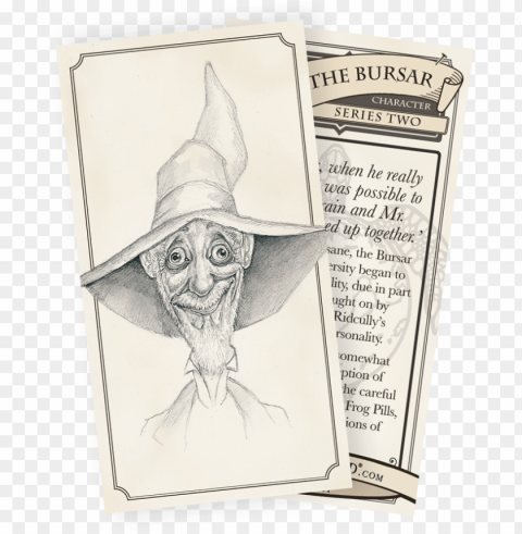 013 the bursar trading card - queen of the elves discworld Isolated Artwork on Clear Transparent PNG