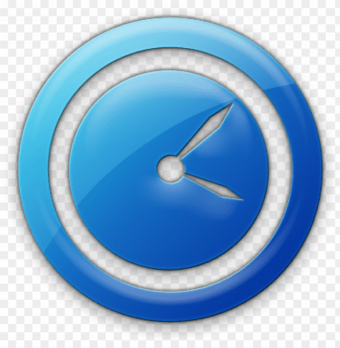 078468 blue jelly icon business clock2 - blue clock icon Free PNG images with alpha channel set