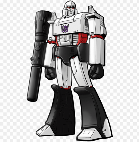 1-megatron - Transformers Cartoon 80s Megatro Isolated Subject In HighQuality Transparent PNG