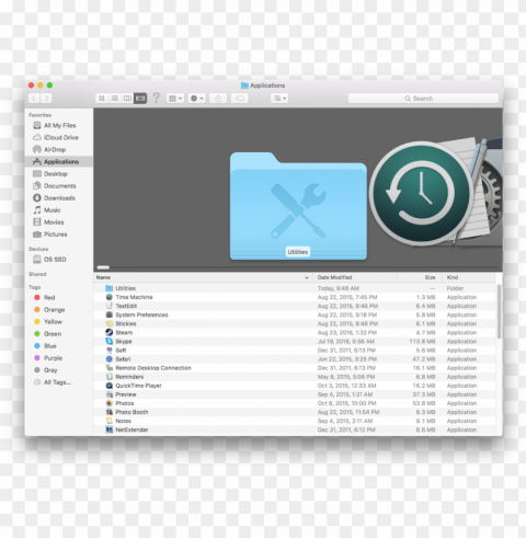 1 open applications in finder by typing shift command HighQuality Transparent PNG Isolated Artwork