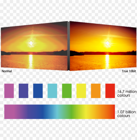 10 bit color - colour depth Isolated Graphic on HighResolution Transparent PNG