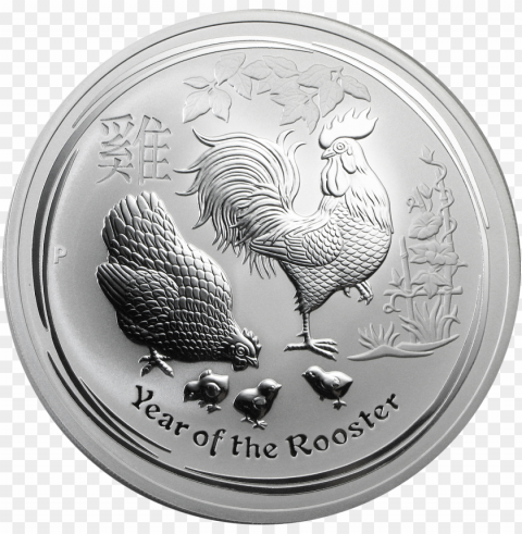 10 oz silver 2017 year of the rooster bu Transparent PNG graphics complete collection