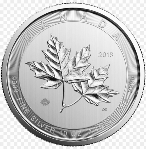 10 oz silver magnificent maple leaf coin rcm - 10 oz silver maple leaf PNG pictures with no background