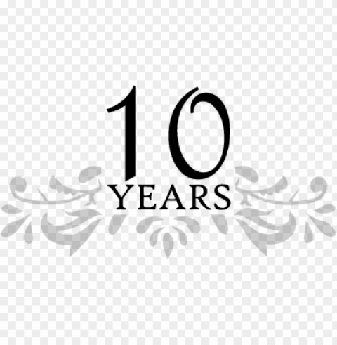 10 years elegant Clear PNG graphics free