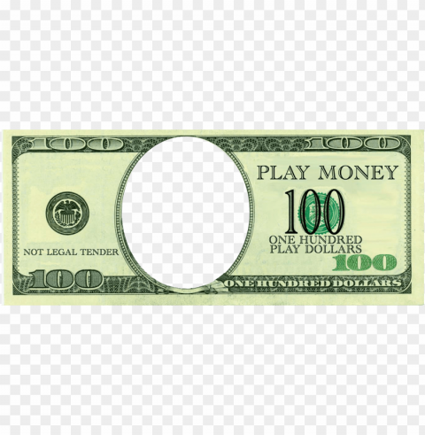 100 dollars play money - blank 100 dollar bill PNG images for personal projects