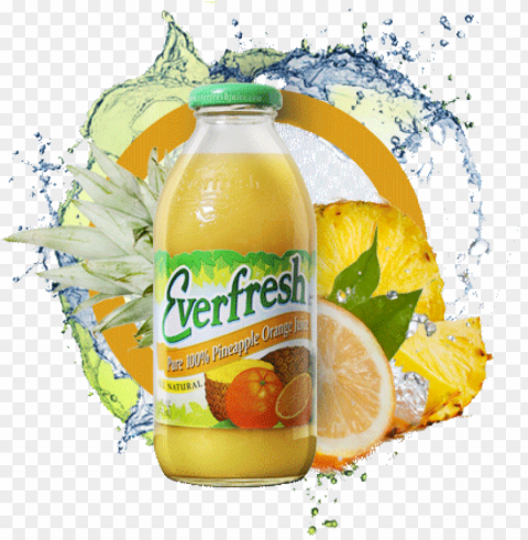 100% pineapple orange juice - ever fresh mango carrot PNG for Photoshop