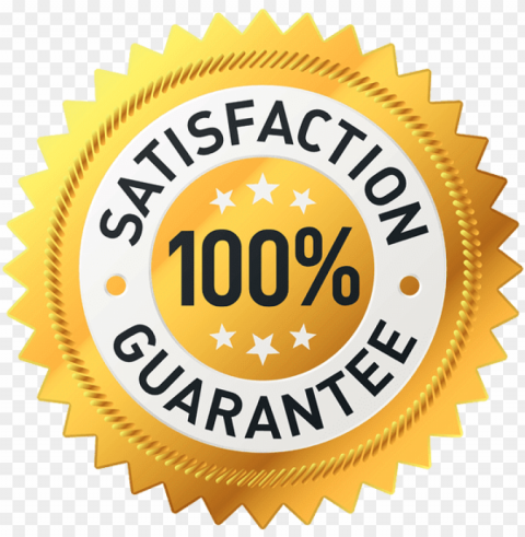 100% satisfaction guarantee - 100 satisfaction guarantee badge HighResolution Isolated PNG Image