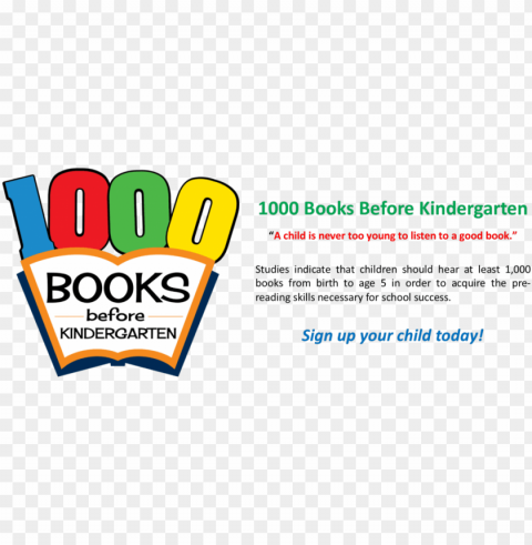 1000 books before kindergarten certificate Isolated Subject with Clear PNG Background
