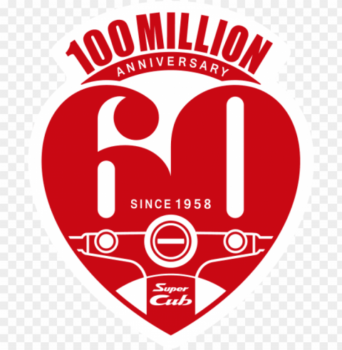 100million anniversary 60th since - super cub 60th anniversary book PNG with cutout background