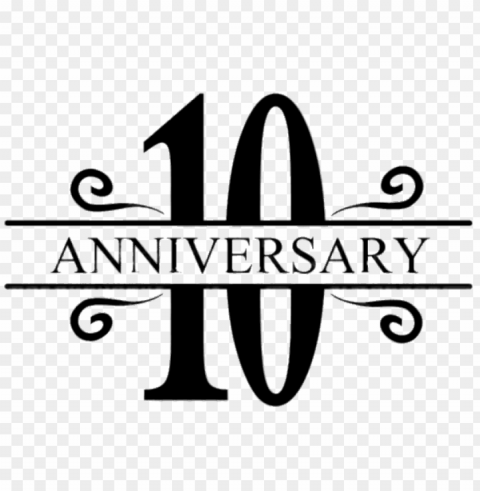 10th anniversary Clear PNG images free download