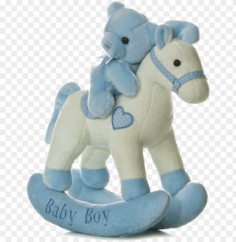 12 baby boy musical rocking horse - baby boy toys Transparent PNG Isolated Graphic Element