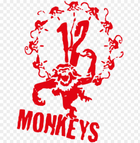 12 monkeys logo Transparent PNG Isolated Graphic Design