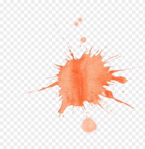 12 orange watercolor splatter - water color splatter High Resolution PNG Isolated Illustration
