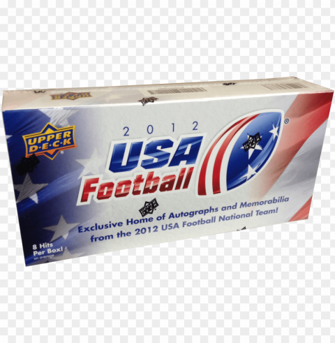 12 upper deck usa football box set ClearCut Background Isolated PNG Design