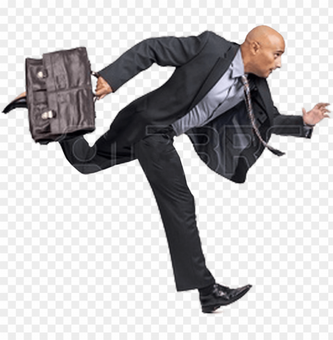 14 may running man briefcase - people running in suits Transparent PNG Isolated Item