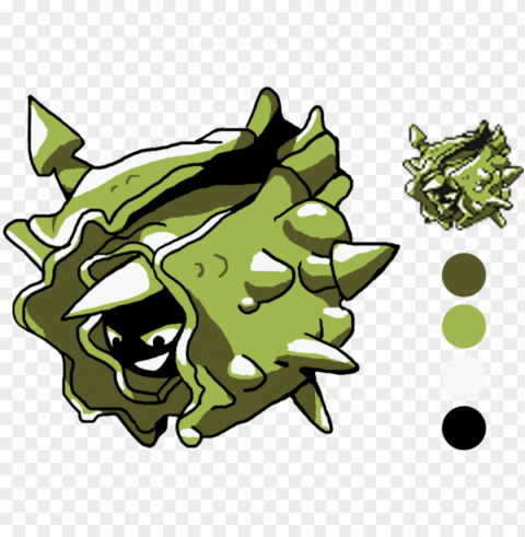 1627334 - - Cloyster Sprite Pokemon Yellow Isolated Item On HighResolution Transparent PNG