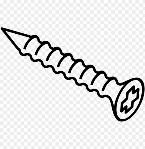 19 screw vector black and white stock huge freebie - clipart screw PNG images for graphic design