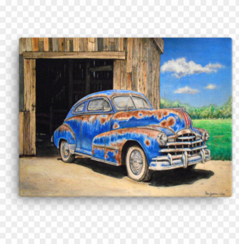 1948 pontiac silver streak canvas - antique car PNG without background