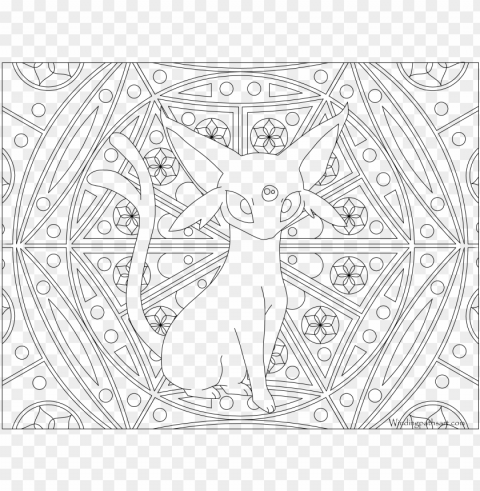 196 espeon pokemon coloring page - pokemon adult colouring pages High-resolution PNG images with transparency wide set