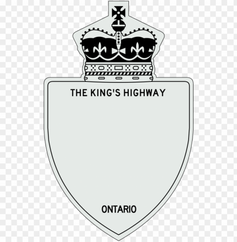 1960 ontario king's highway blank - highway 2 ontario PNG cutout