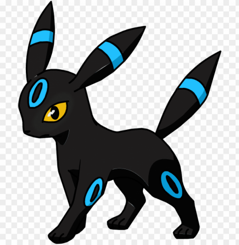 197 umbreon os shiny - pokemon umbreo Isolated Graphic Element in HighResolution PNG