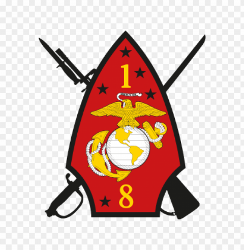1st battalion 8th marine regiment vector logo download free HighResolution PNG Isolated Illustration