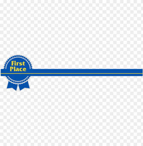 1st place ribbon banner Clear Background PNG Isolation