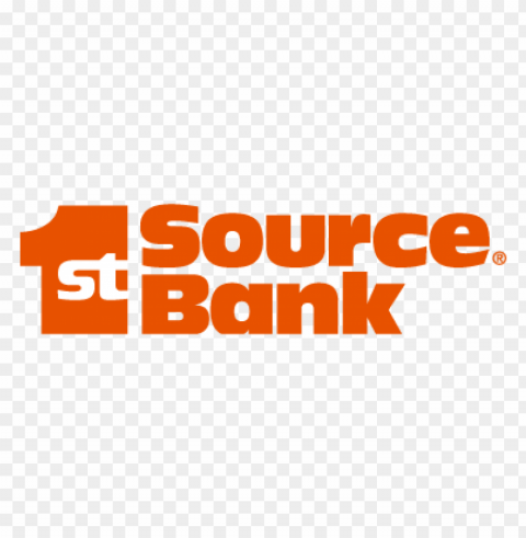 1st source bank vector logo Clean Background Isolated PNG Object