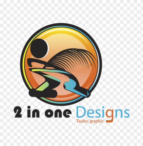 2 in one designs vector logo free Isolated Artwork in HighResolution Transparent PNG