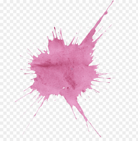 20 purple watercolor splatter - watercolor painti PNG Image Isolated on Transparent Backdrop