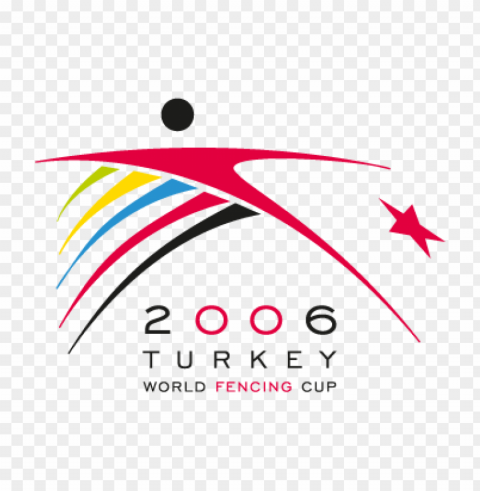 2006 turkey world fencing cup vector logo free Isolated Object on Clear Background PNG