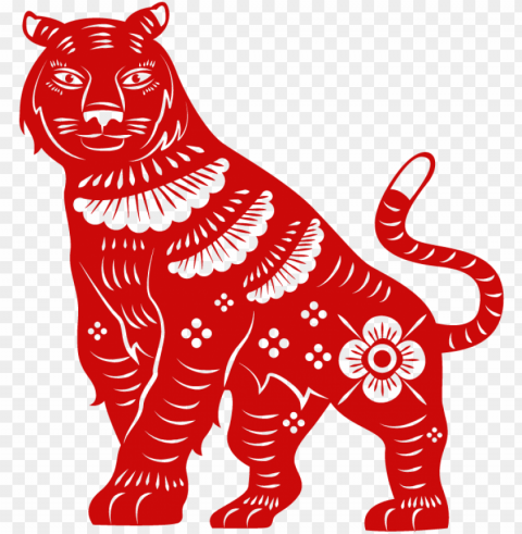 2010 - tiger chinese zodiac Isolated Design Element in HighQuality Transparent PNG