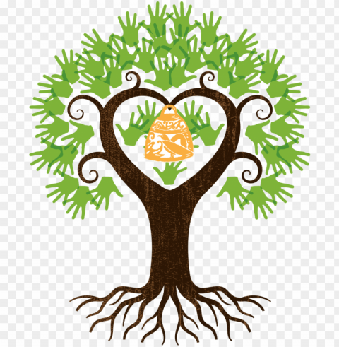 2017-18 hanahau'oli annual fund - heart tree with roots Isolated Element in Clear Transparent PNG