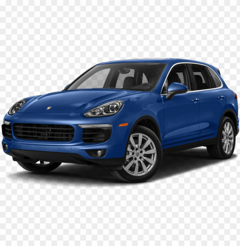 2017 porsche cayenne turbo s blue - black porsche suv 2018 PNG Image with Clear Background Isolation