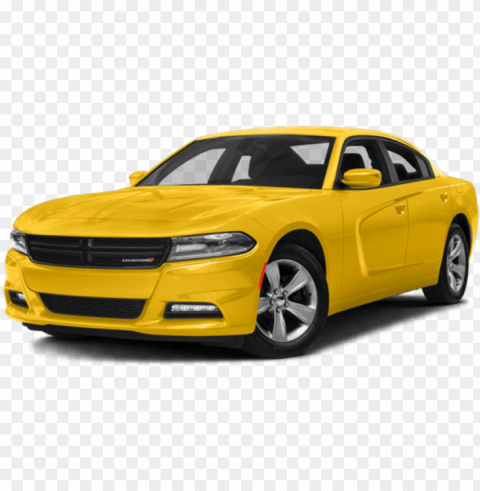 2018 dodge charger yellow - 2018 dodge charger white Isolated Object on Transparent Background in PNG