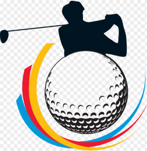 2018 fisu world university golf championship - clip art golf ball vector CleanCut Background Isolated PNG Graphic