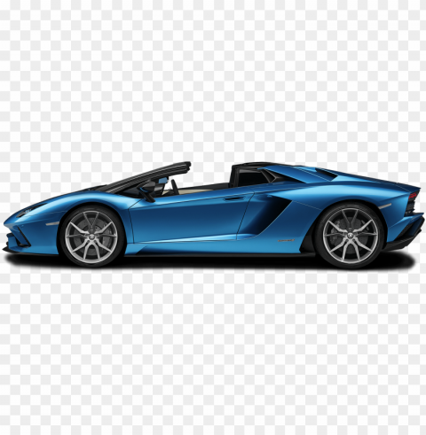 2018 Lamborghini Aventador S Roadster - Aventador Roadster Side View Transparent PNG Pictures For Editing