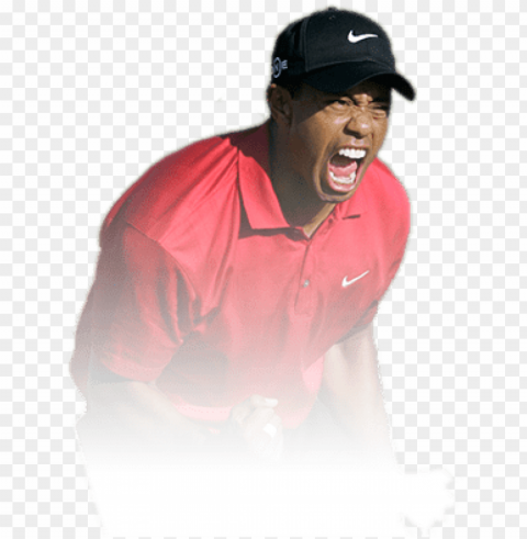 2018 masters preview - tiger woods fist pum Clear background PNG images comprehensive package