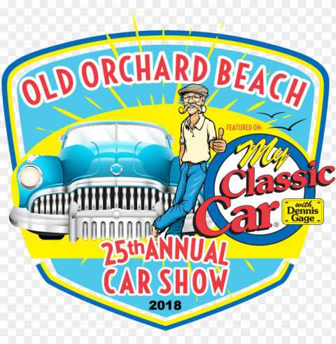 2018 old orchard beach car show event logo - just one more car i promise funny auto car lover PNG images with clear alpha channel