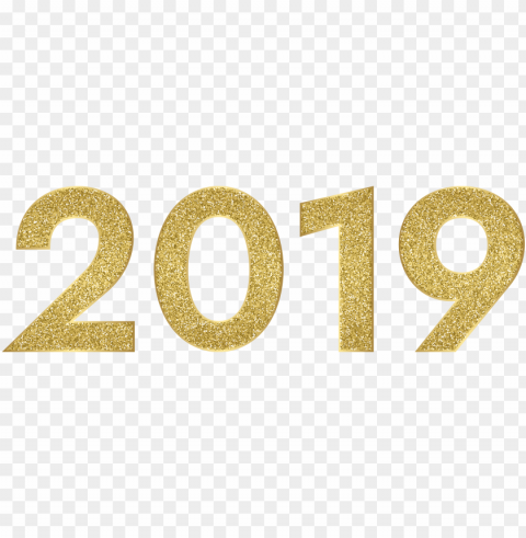 2019 glitter Clear Background Isolated PNG Icon