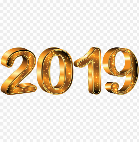 2019 Text Gold PNG files with clear background collection PNG transparent with Clear Background ID f1f0c768